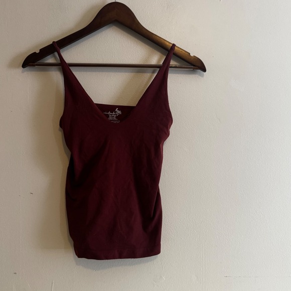 Free People Tops - Intimately Free People XS/S Maroon Burgundy Seamless V-Neck Cami Tank Top Fall